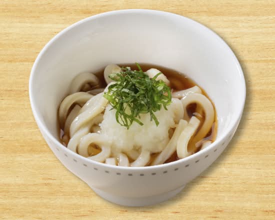 ミニ大葉おろしうどん Mini Udon Noodles with Shiso Leaves and Grated Japanese Radish