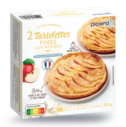 2 tartelettes fines aux pommes