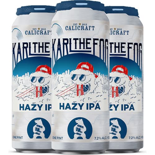 Calicraft Karl the Fog Hazy Ipa Beer (4 x 16 fl oz)