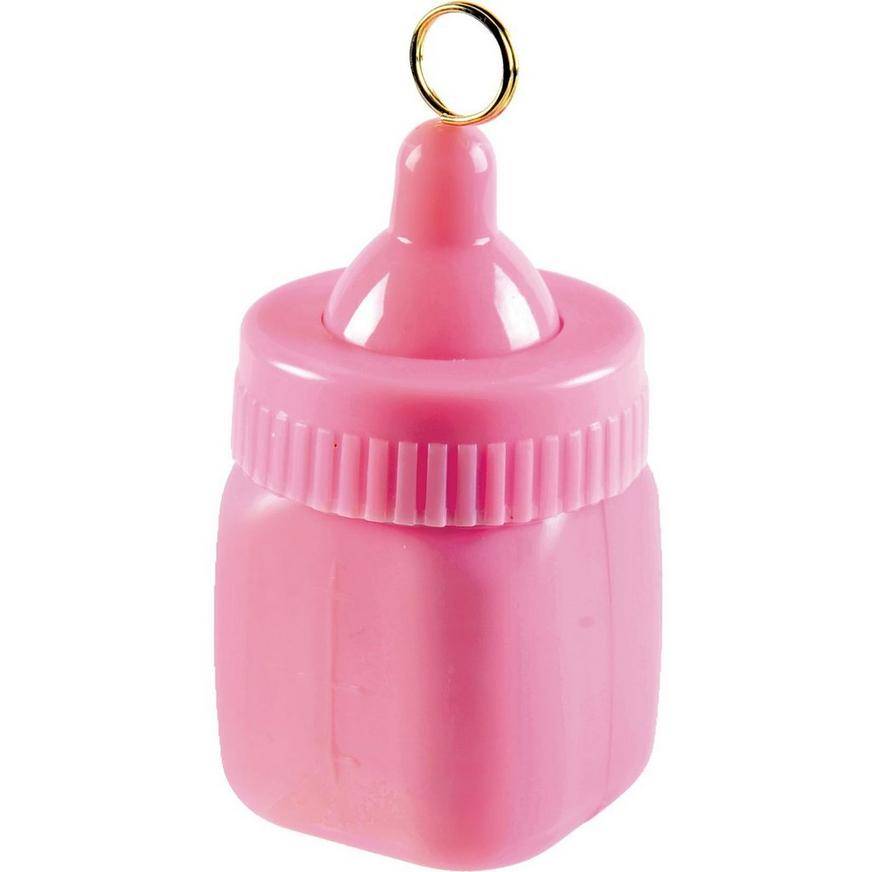 Pink Baby Bottle Balloon Weight