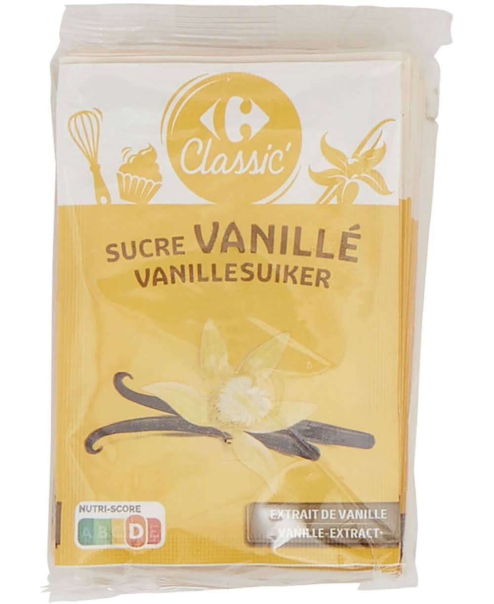Carrefour Classic' - Sucre aromatisé, vanille (10 x 7,5g)