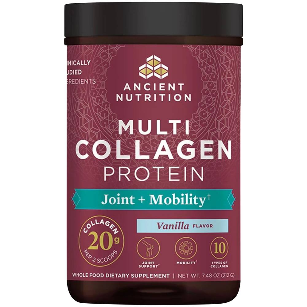 Multi Collagen Protein Joint + Tissue Powder - Vanilla(7.48 Ounces Powder)