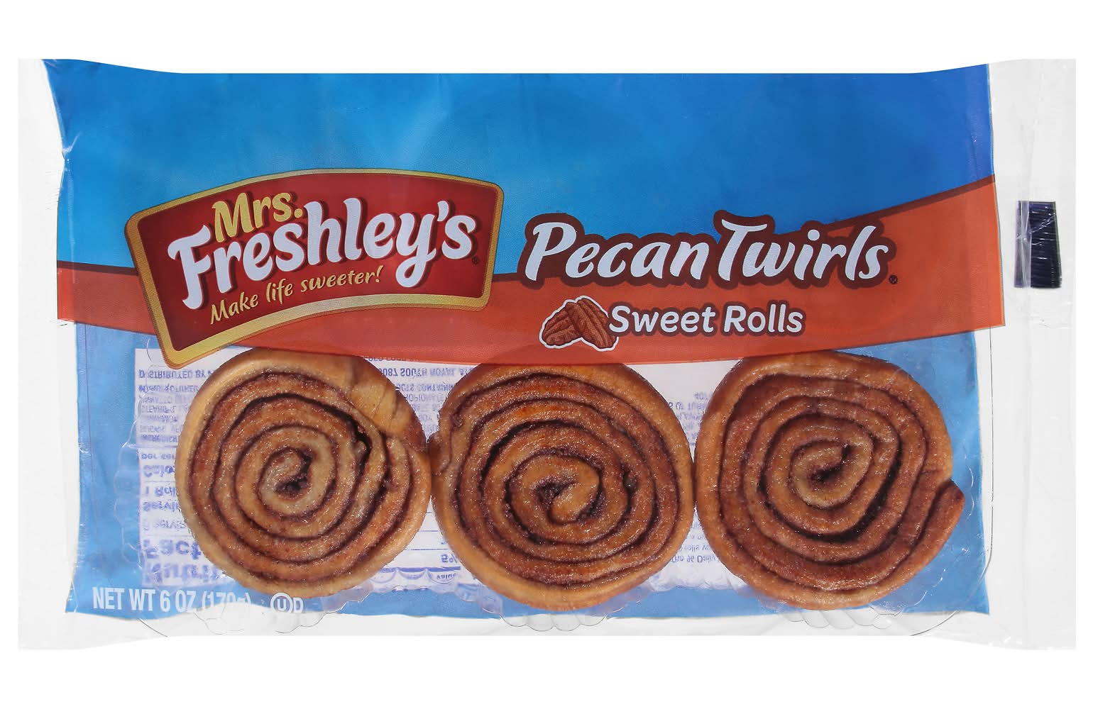 Mrs. Freshley's Twirls Pecan Sweet Rolls (6 oz)