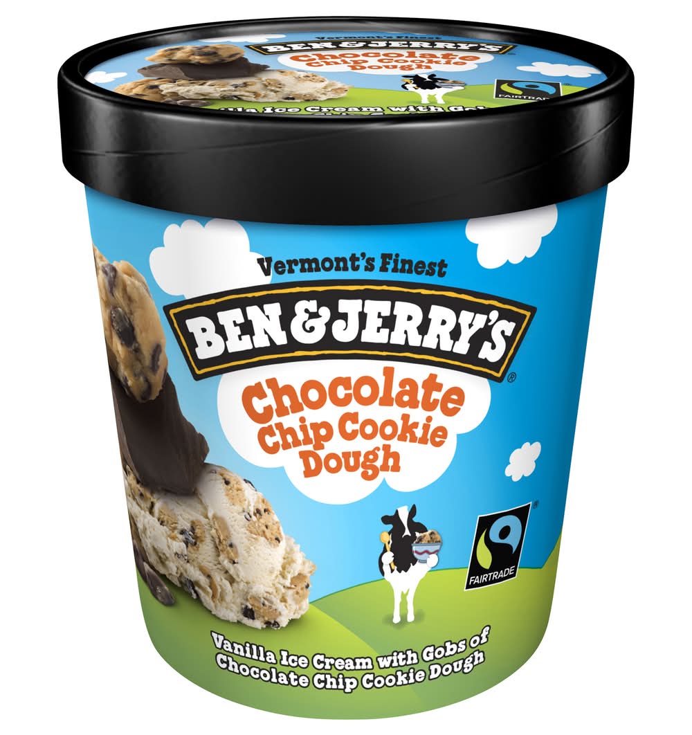 Ben & Jerry's Flavored Ice Cream, Chocolate Chip Cookie Dough (1 pint)