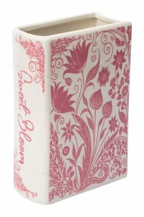 Ceramic Book Vase Pink