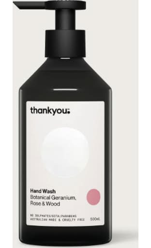 Thankyou? Hand Wash Botanical Geranium Rose & Wood 500mL