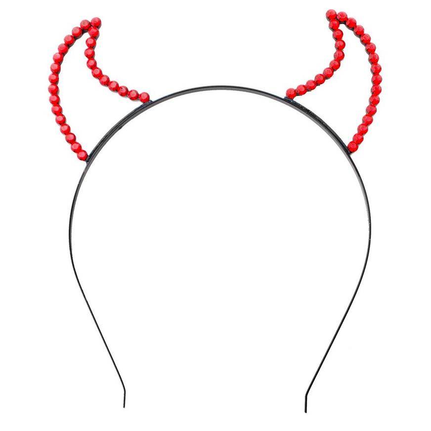 Rhinestone Devil Headband