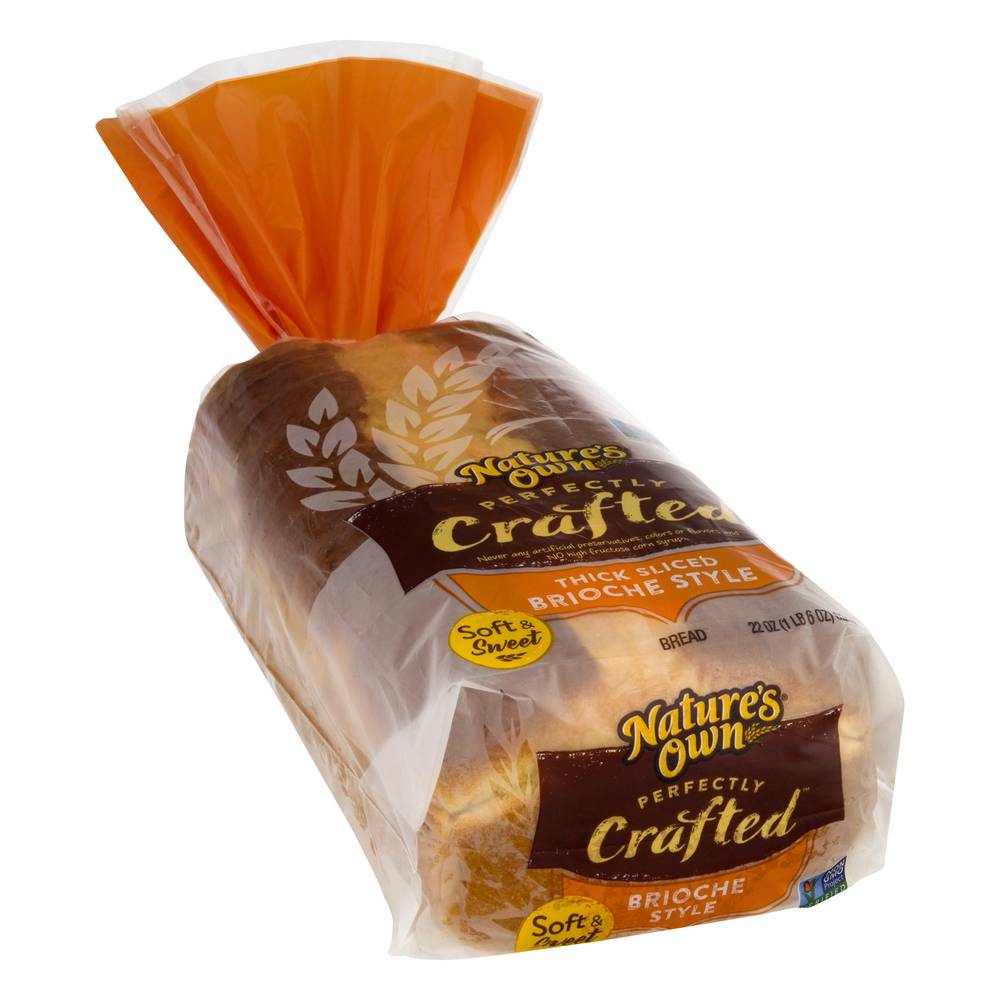 Nature's Own Perfectly Crafted Brioche Style Thick Sliced Soft & Sweet Bread