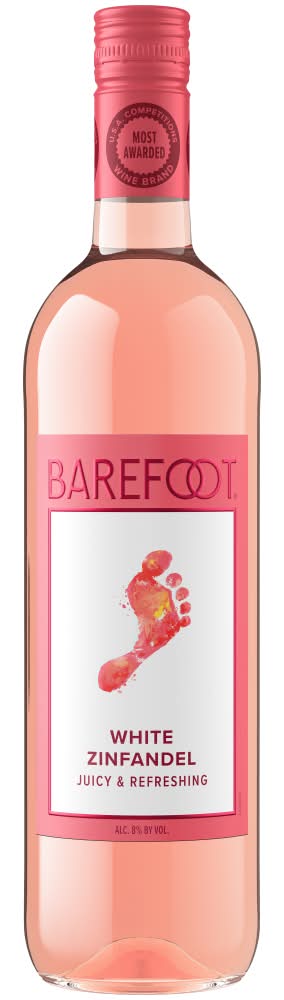 Barefoot Wine California White Zinfandel Wine (750 ml)