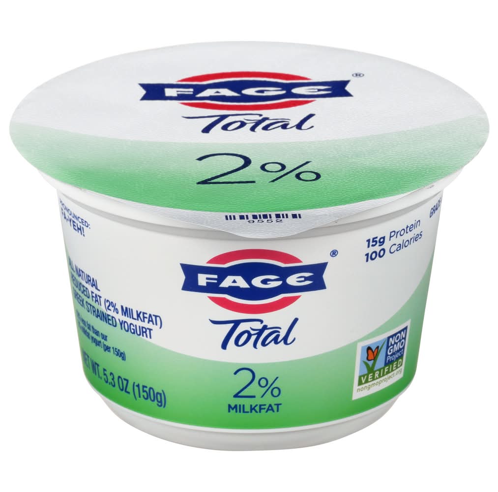 FAGE Total 2% Milk Fat Greek Strained Reduced Fat Yogurt (5.3 oz)