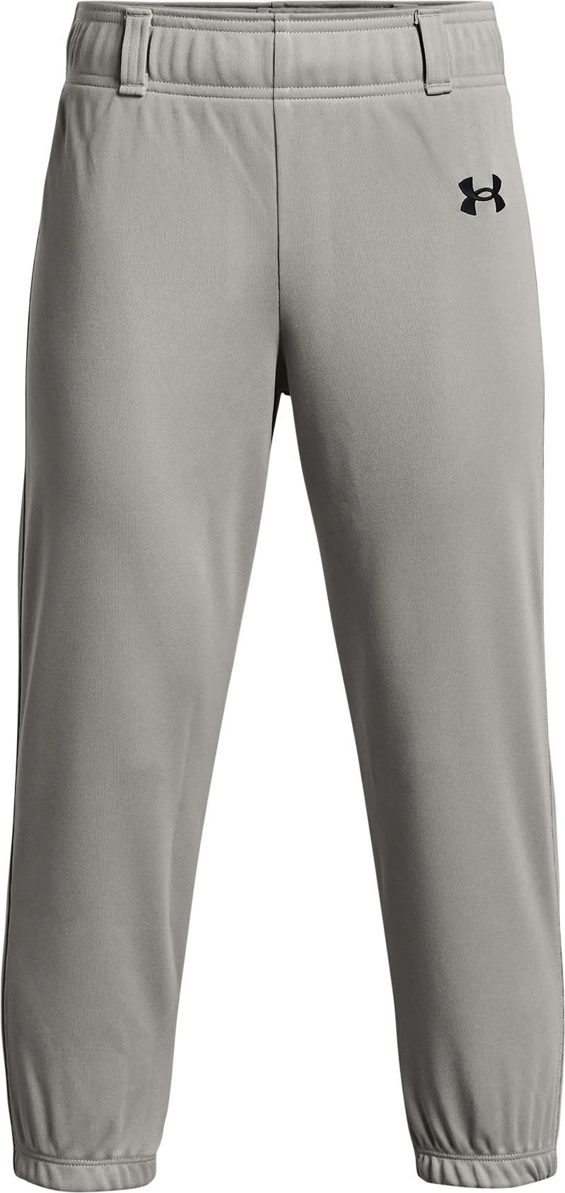 Under Armour Kids' Pull Up Pants w/ Belt Loops (Grey, XL)