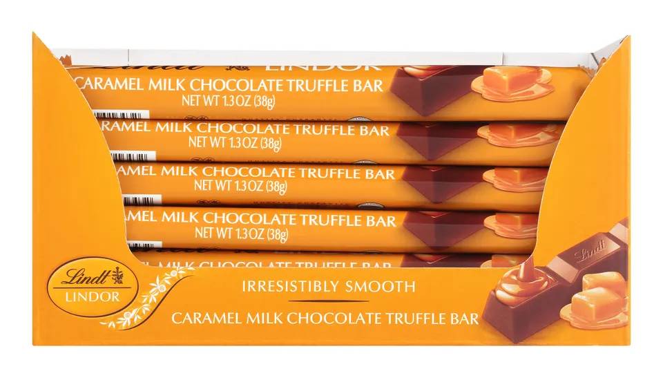Lindt Lindor Caramel Milk Chocolate Truffle Bars