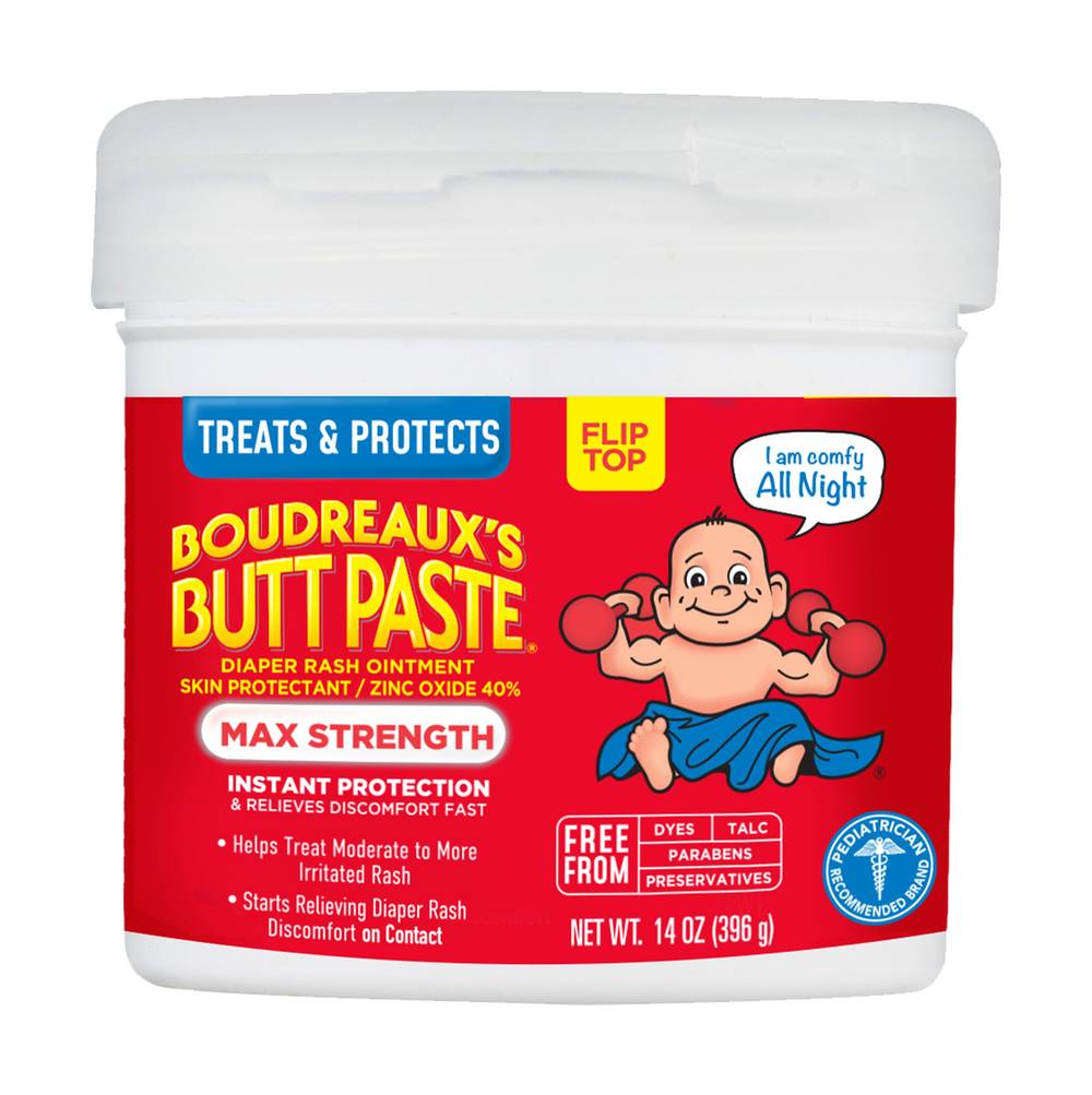 Boudreaux's Butt Paste Diaper Rash Ointment Maximum Strength (14 oz)