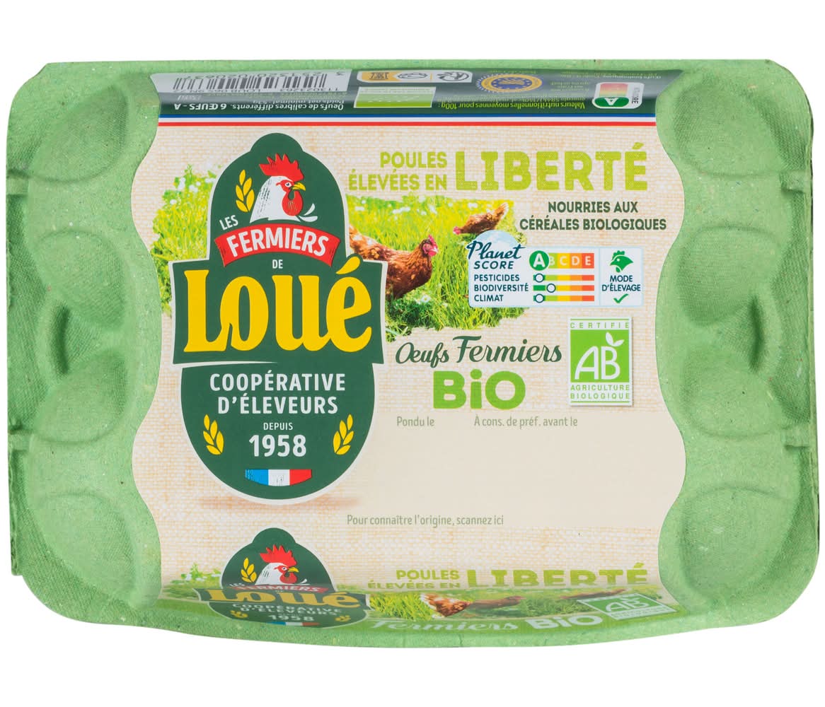 Fermier de Loué - Œufs bio liberté (6)