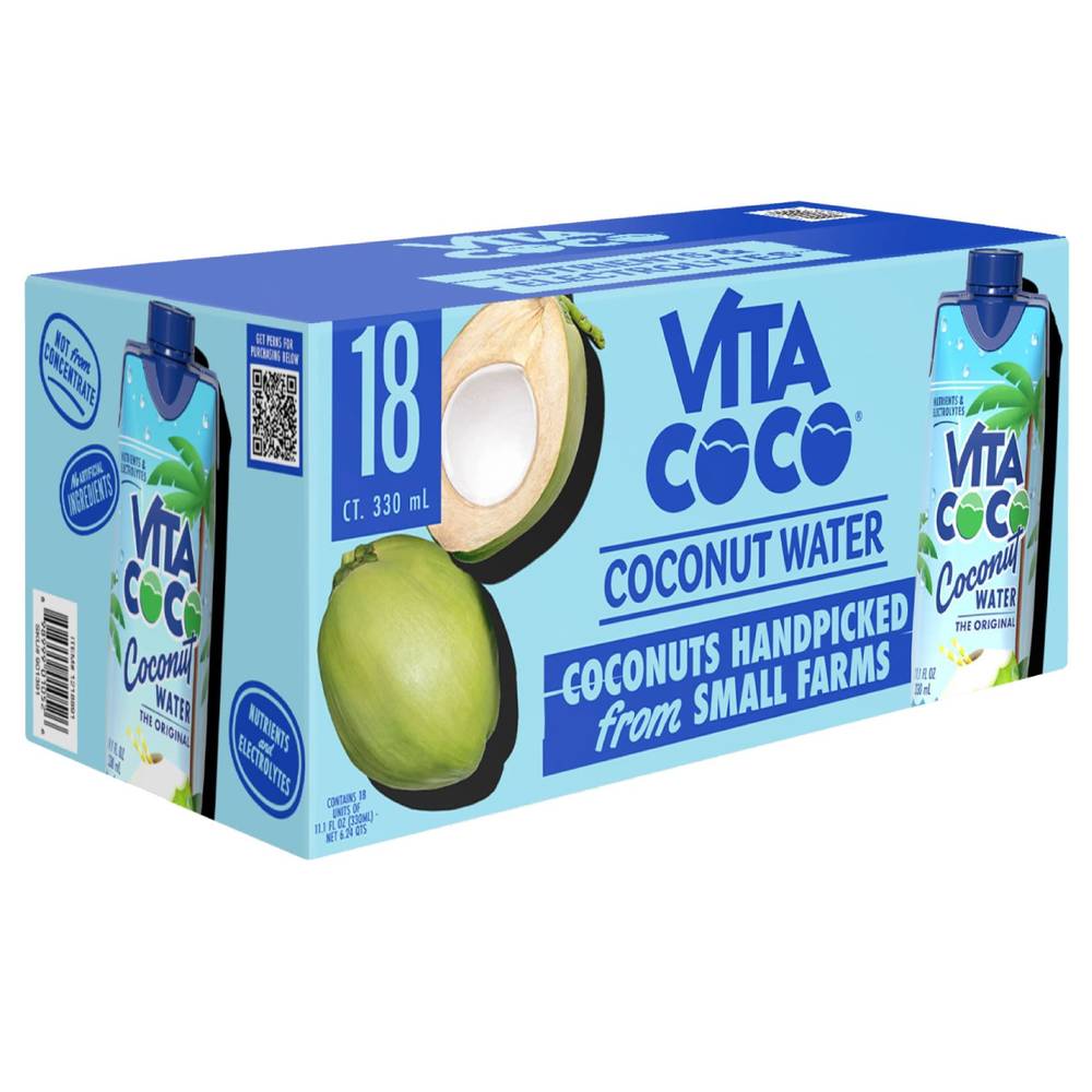 Vita Coco, Coconut Water, 11.1 fl oz, 18-count