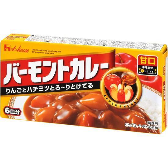 ハウス食品バーモントカレー甘口//6皿分(115g)