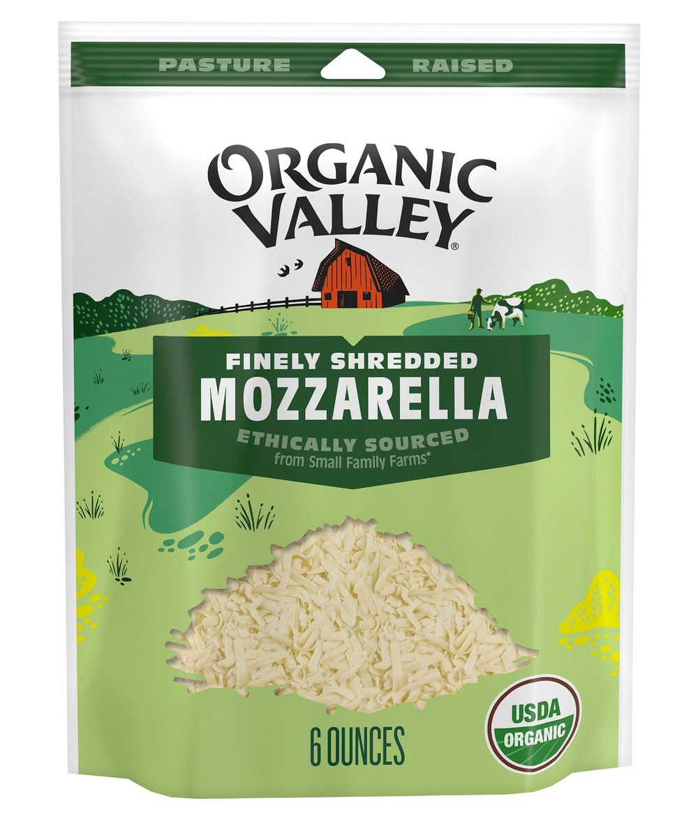 Organic Valley Finely Shredded Mozzarella Cheese (6 oz)