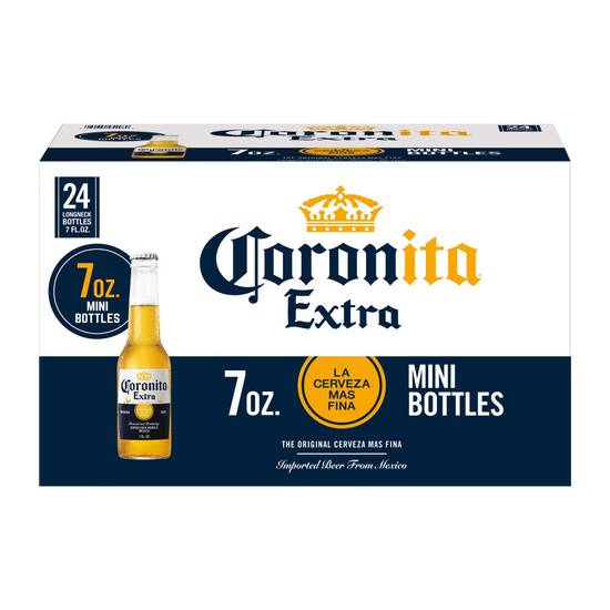 Coronita Extra Mini Lager Beer (24 ct, 7 fl oz)