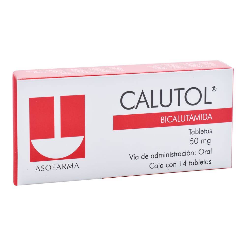 Asofarma calutol bicalutamida tabletas 50 mg (14 piezas)