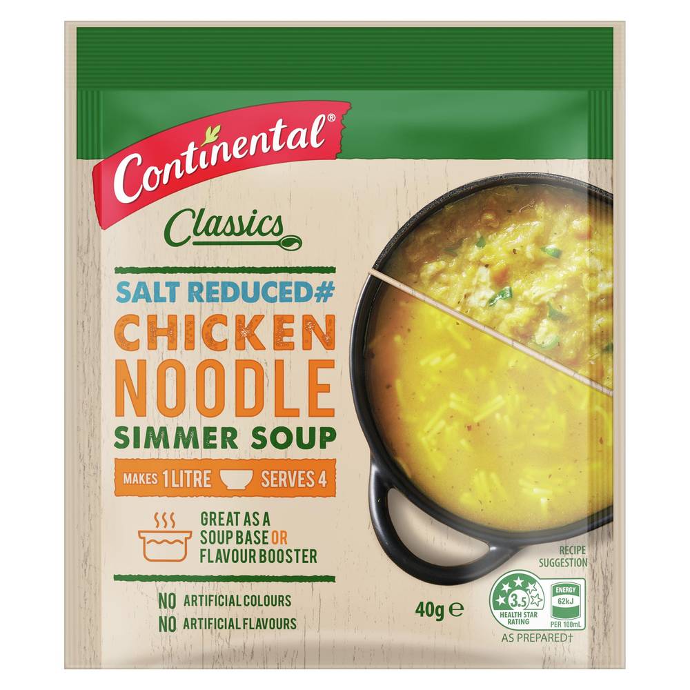 Continental Simmer Soup Chicken Noodle Salt Reduced Delivery Near Me