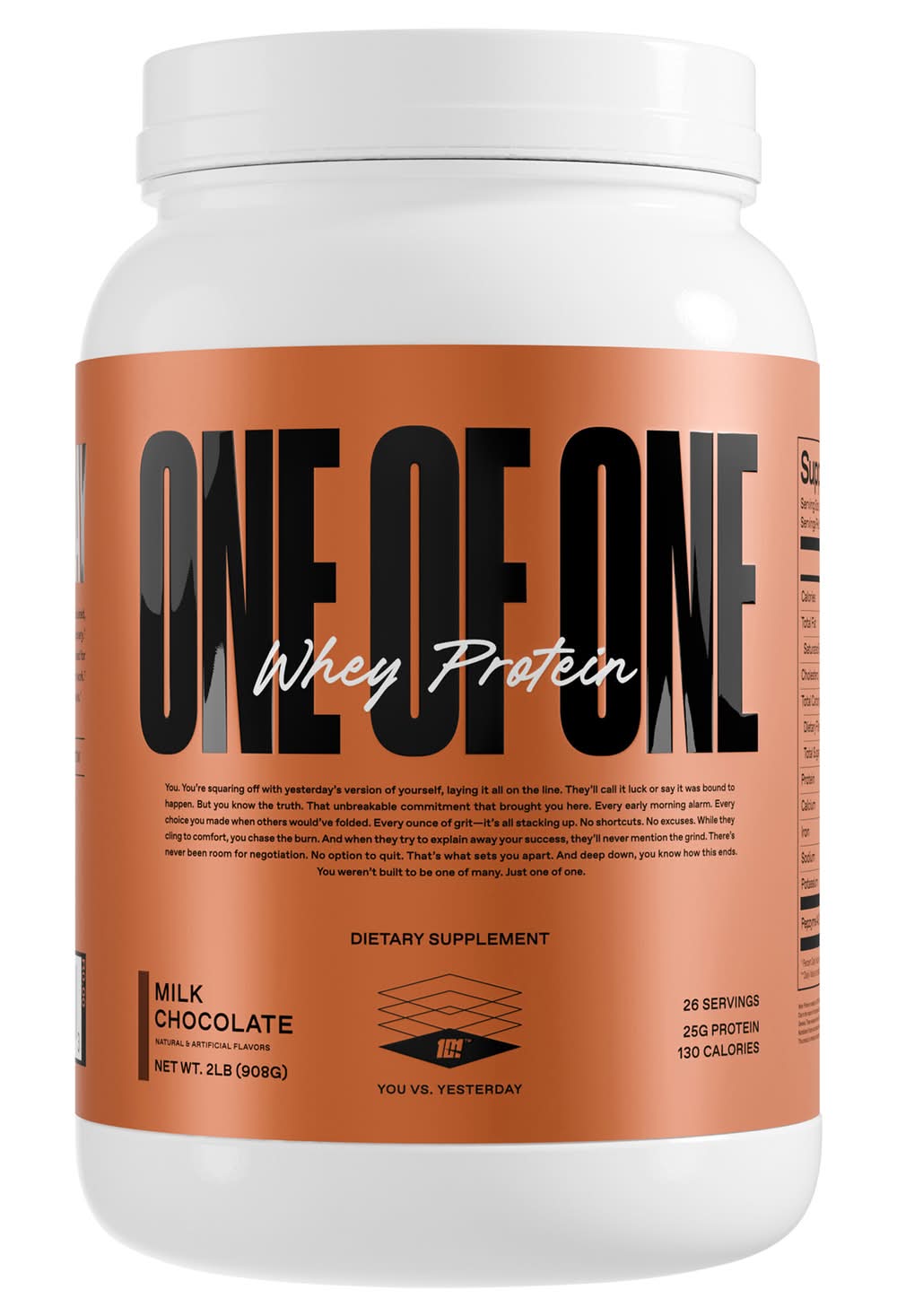 One of One Whey Protein Concentrate With Digestive Enzymes Supplement, Milk Chocolate (2 lbs, 26 ct)