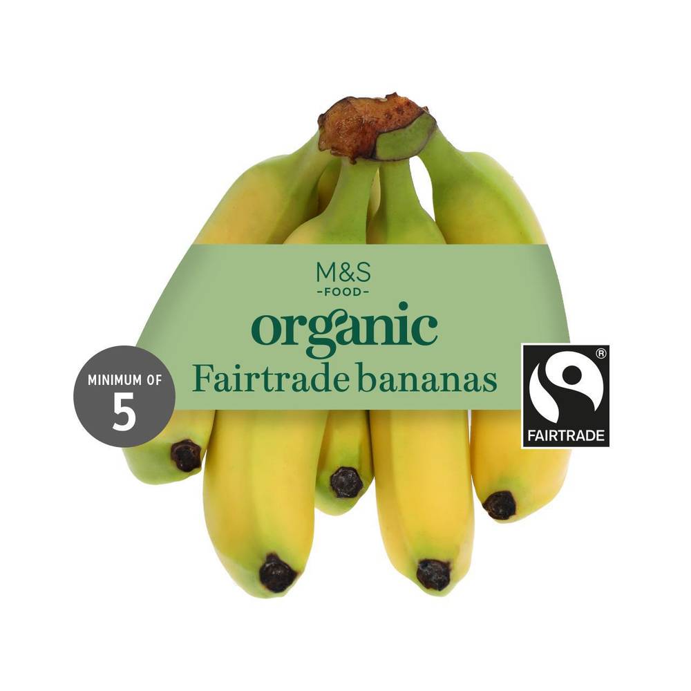 M&S Organic Fairtrade Bananas (5 per pack)