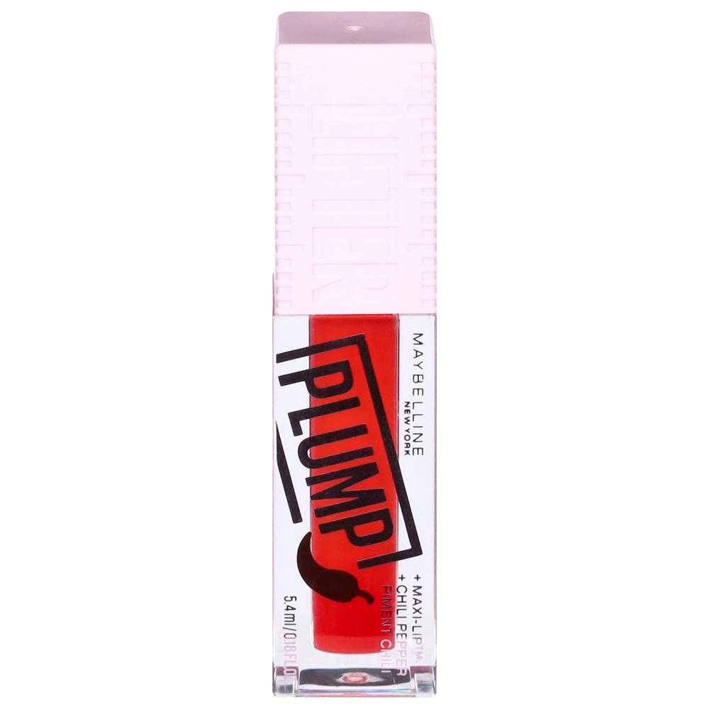 Maybelline Plump Plumping Lip Gloss, Red Flag 004 (0.18 fl oz)