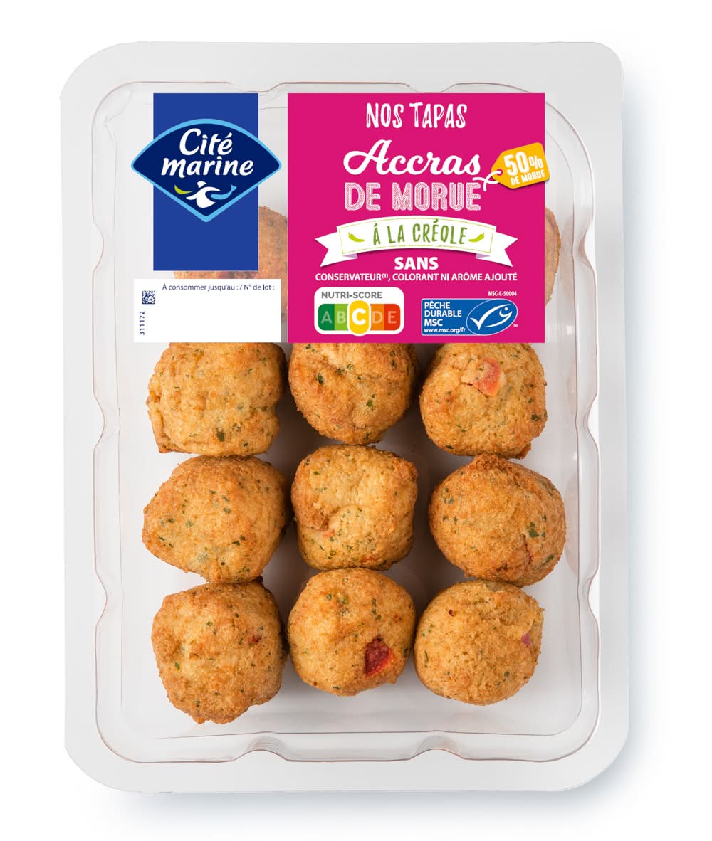 Cité Marine - Accras de morue msc à la créole (180g)