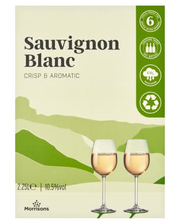 Morrisons Crisp & Aromatic Sauvignon Blanc Wine (2.25L)