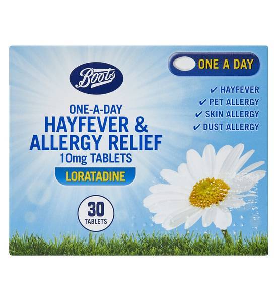 Boots One-A-Day Hayfever & Allergy Relief Tablets