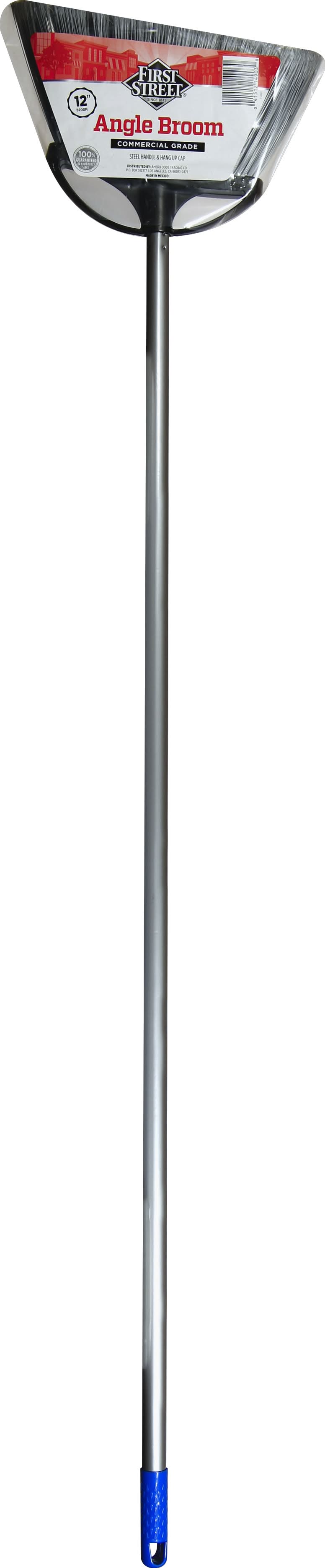 First Street Commercial Grade Angle Broom, 12 in