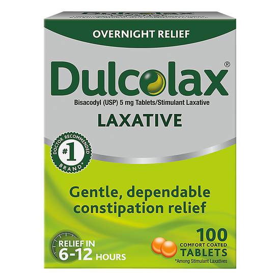 Dulcolax Comfort Coated Tablets 5 mg Laxative(100 Ct)