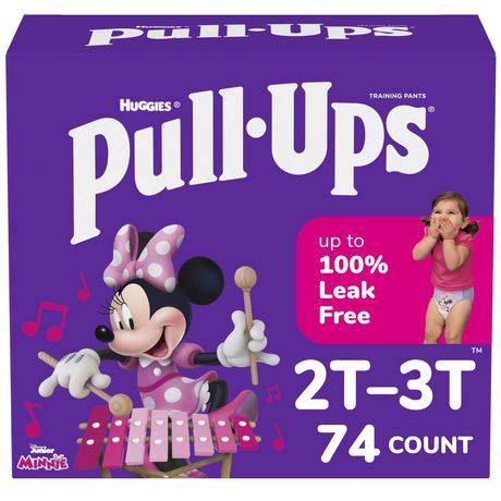 Huggies Pull-Ups Learning Designs Training Pants Giga pack For Girls, 2T-3T (500 g, 74 ct)
