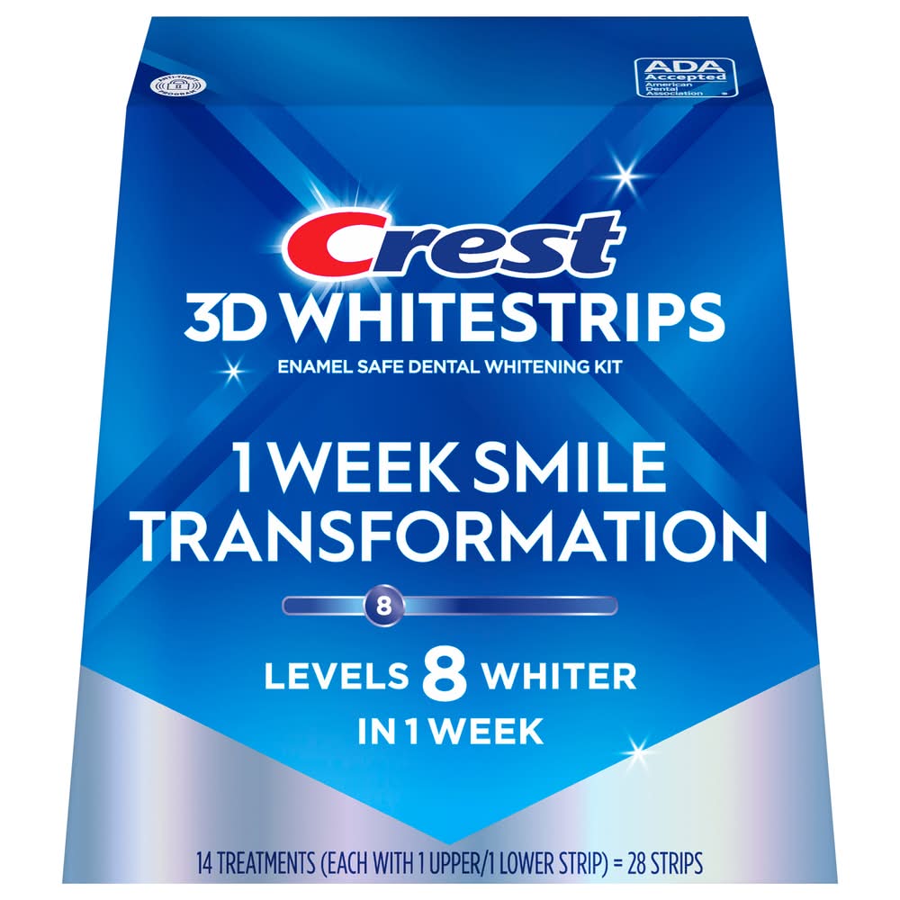 Crest 3D White Glamorous Dental Whitening Kit (28 ct)