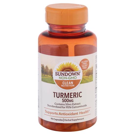 Sundown Naturals Turmeric Curcumin 500 mg Capsules