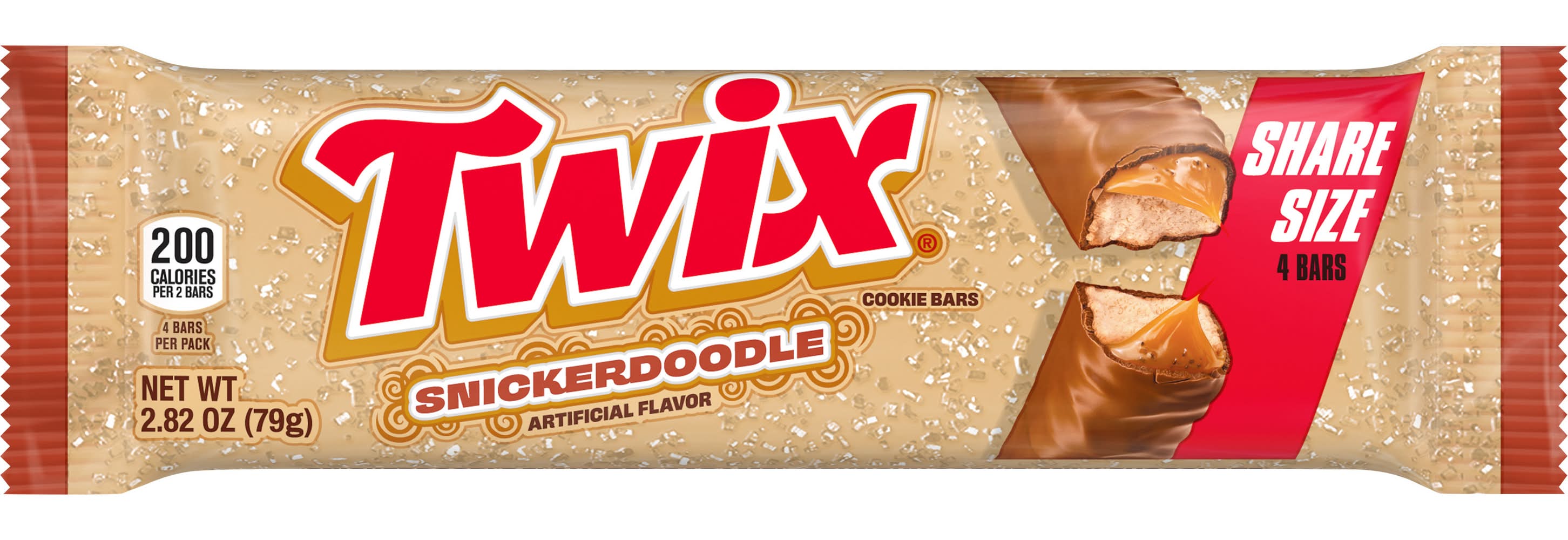 Twix Cookie Chocolate Candy Bars, Snickerdoodle (2.82 oz)