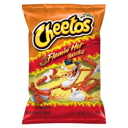 Order CHEETOS FLAMIN HOT 8.5OZ food online from Walgreens store, Roswell on bringmethat.com