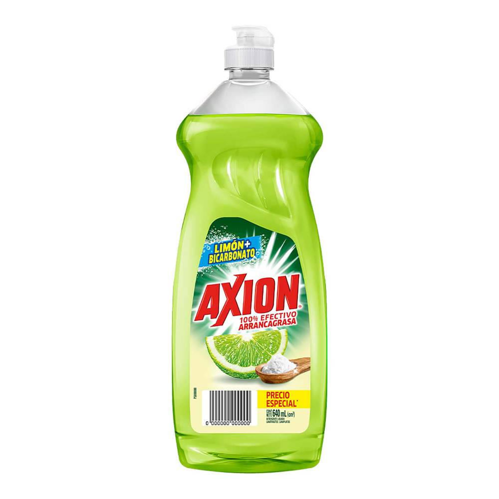 Axion · Lavatrastes líquido bicarbonato y limón (640 ml)