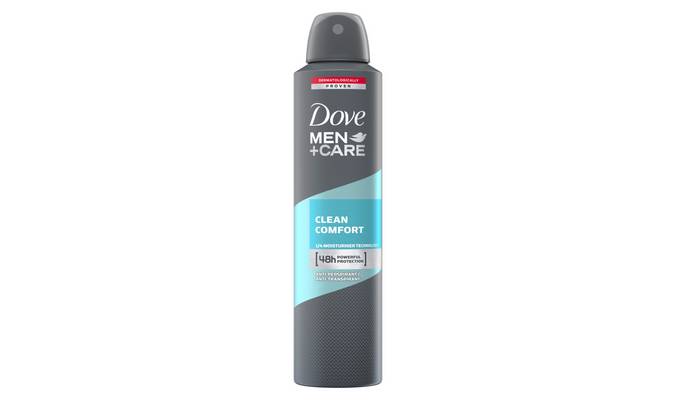 Dove Men+Care Clean Comfort Aerosol Antiperspirant Deodorant 250 ml