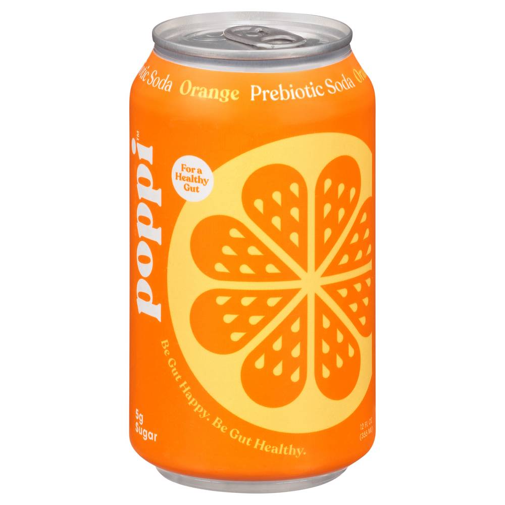 poppi Sparkling Prebiotic Soda (12 fl oz) (orange )