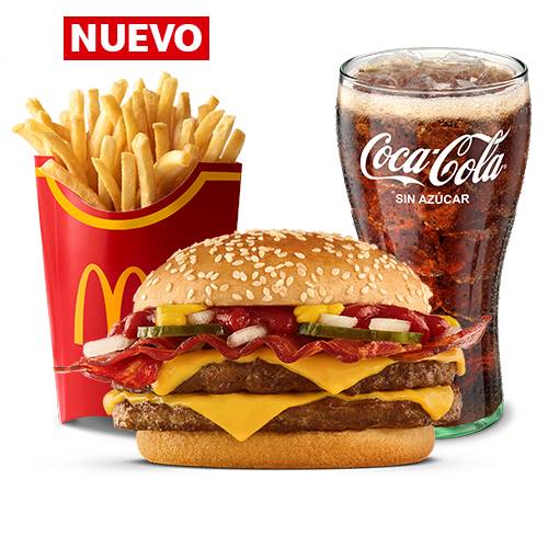 McCombo grande Doble Cuarto de Libra Bacon