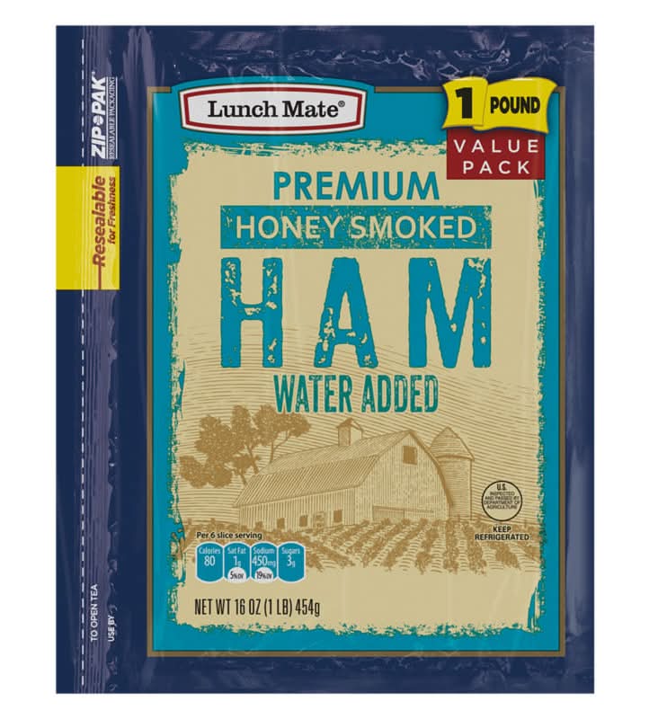 Lunch Mate Premium Ham Value pack, Honey Smoked (16 oz)
