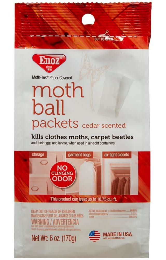 Enoz Moth-Tek Moth Ball Packets