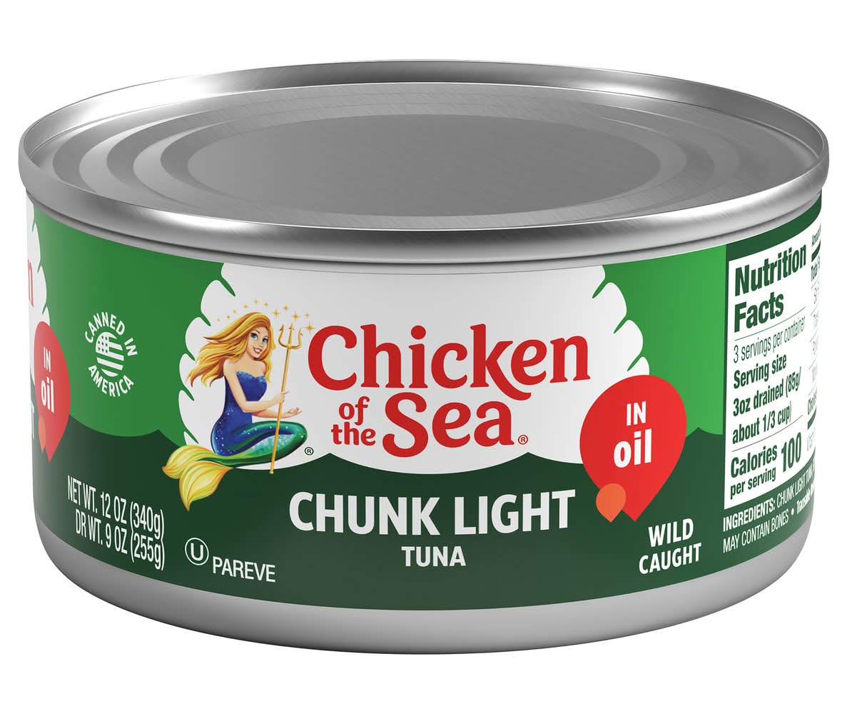 Chicken of the Sea Chunk Light Tuna in Oil (12 oz)