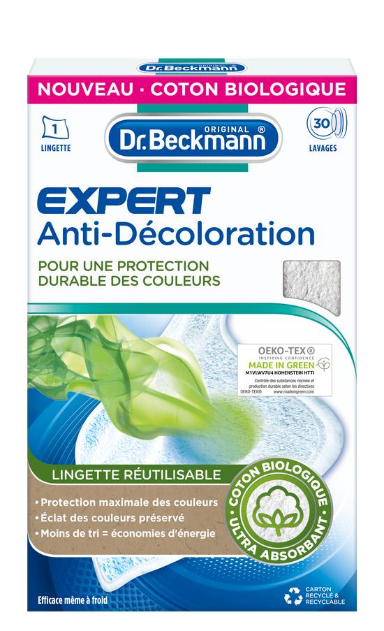 Dr Beckmann Lingette réutilisable expert anti-décoloration 