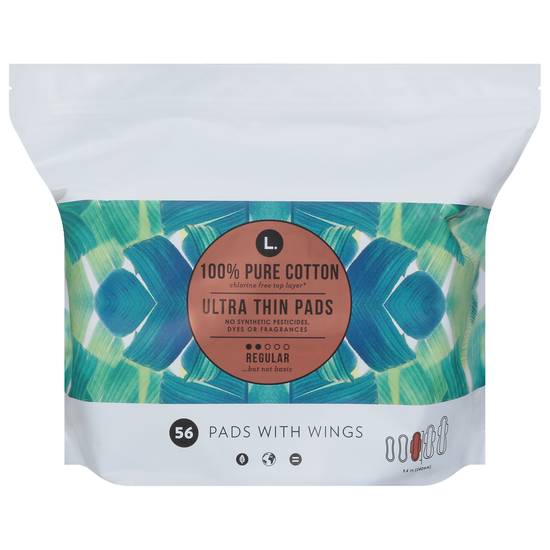 L. Regular Ultra Thin Pads With Wings (56 ct)