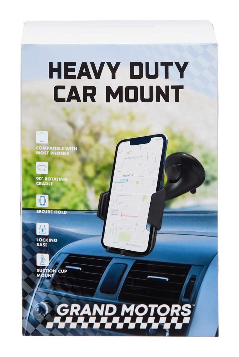 Grand Motors Heavy Duty Car Mount, Black