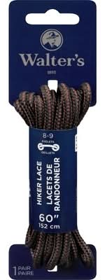Walter's Hiker Laces, 60 inch, Black-Brown