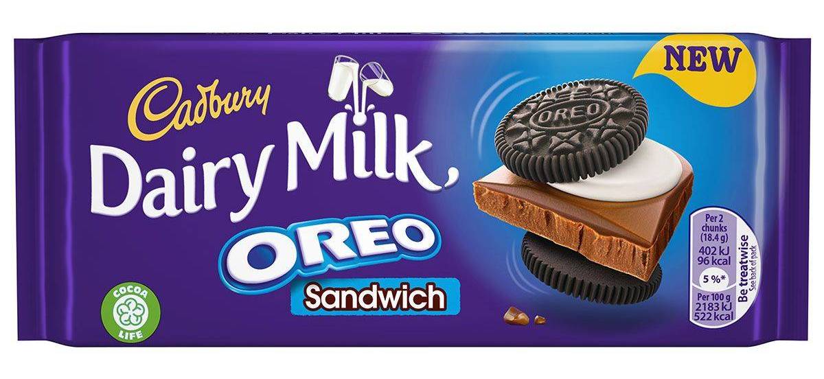 Cadbury Dairy Milk Oreo Sandwich 96g