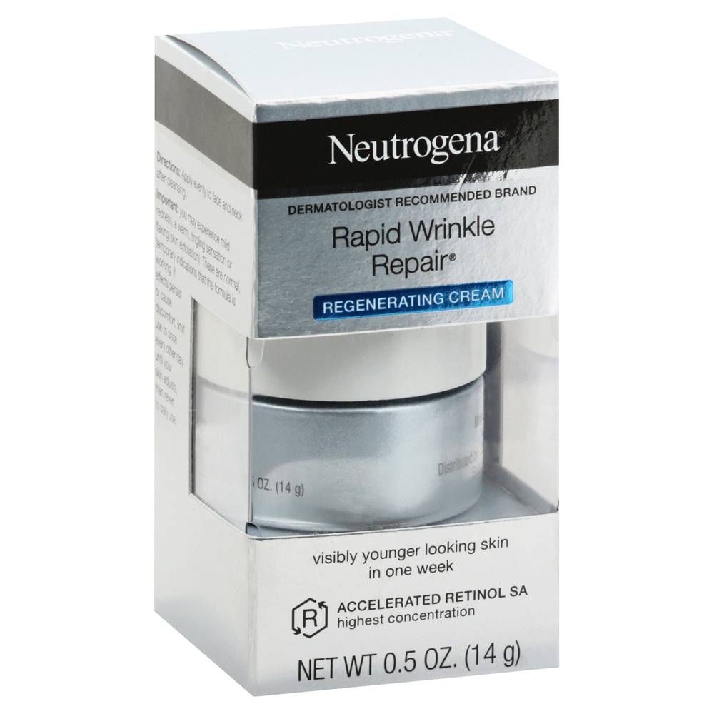 Neutrogena Rapid Wrinkle Repair Retinol Face Cream, Mini (0.5 oz)